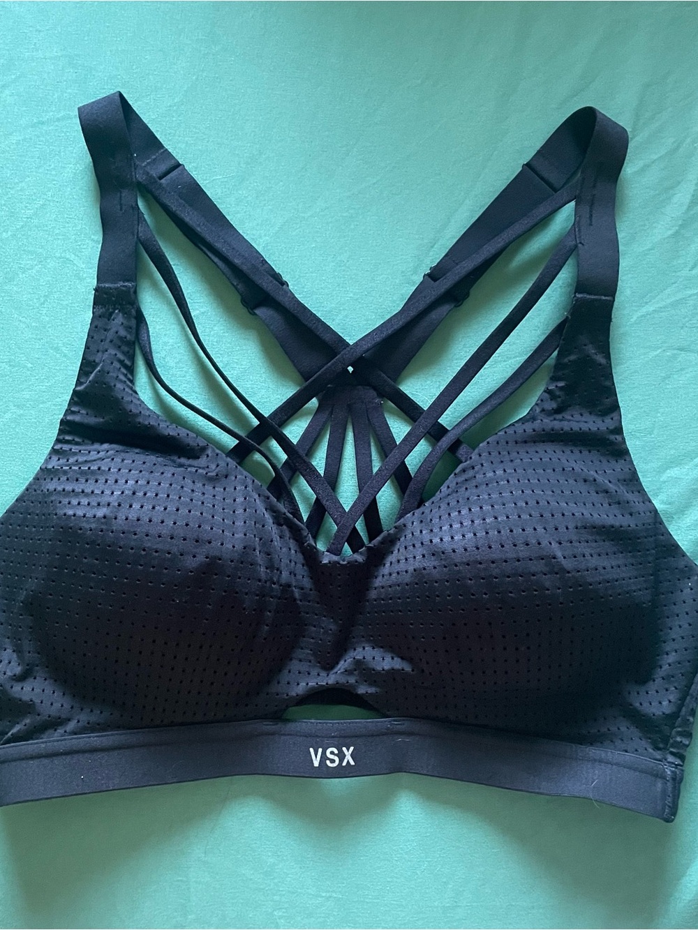 VSX Black Strappy Sports Bra